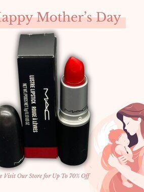 MAC Lustreglass Sheer-Shine Lipstick 502 Cockney 0.1 Oz / 3g